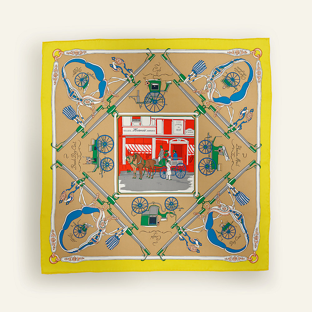 カレ 70 《パロニエ》 - イエロー | Hermès - エルメス-公式サイト